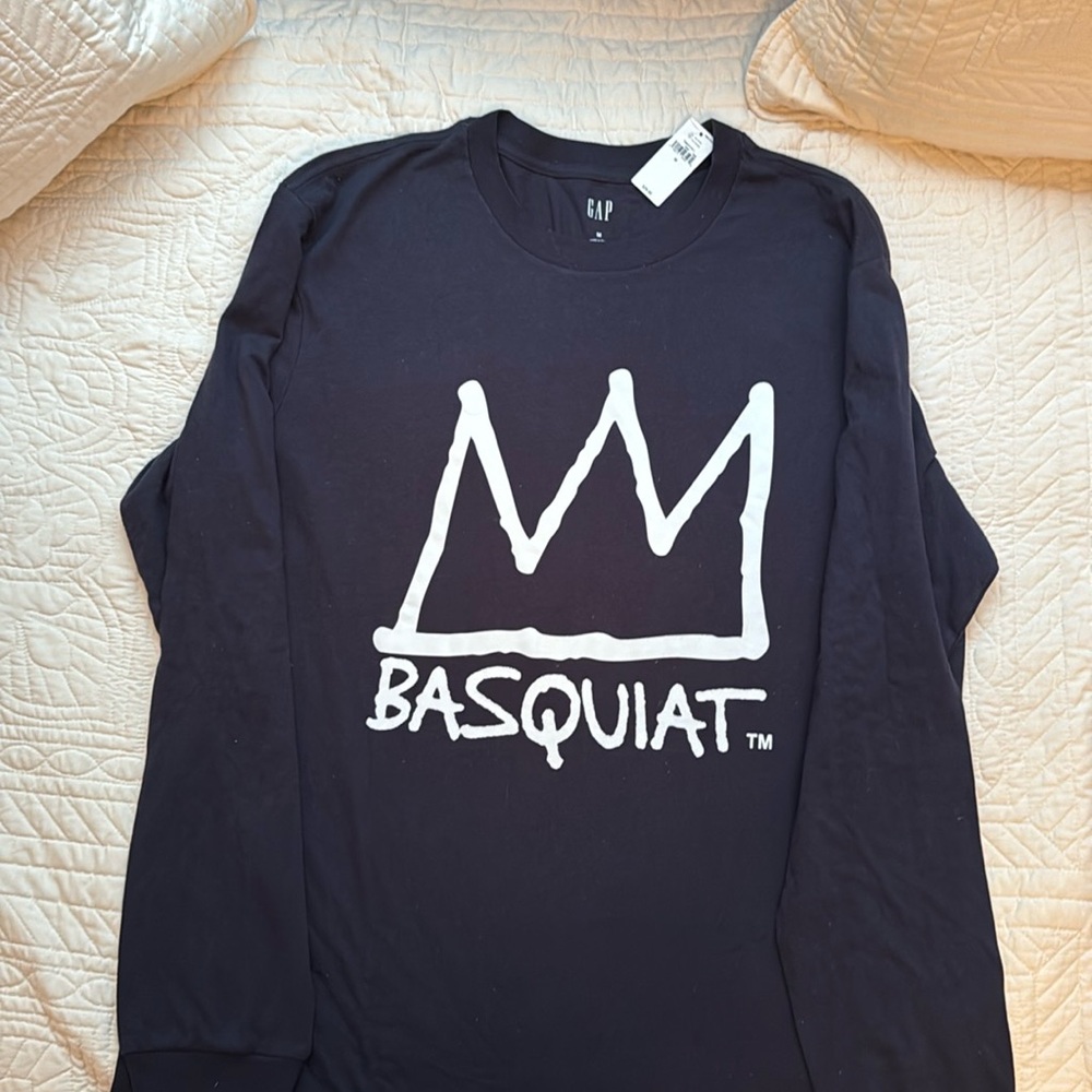GAP Basquiat Black Long Sleeve Shirt M